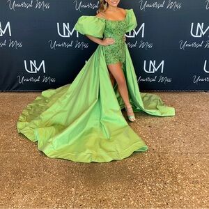 Sherri Hill Vibrant Green Prom romper